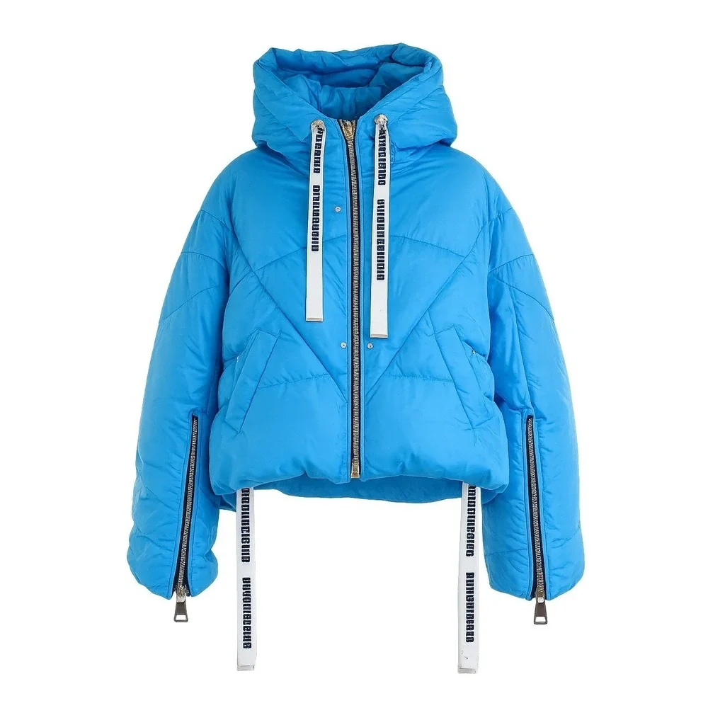 Khrisjoy Khris Puffer Jacket + Vest Turquoise Blue AFPW002 NY Size 01 NWT